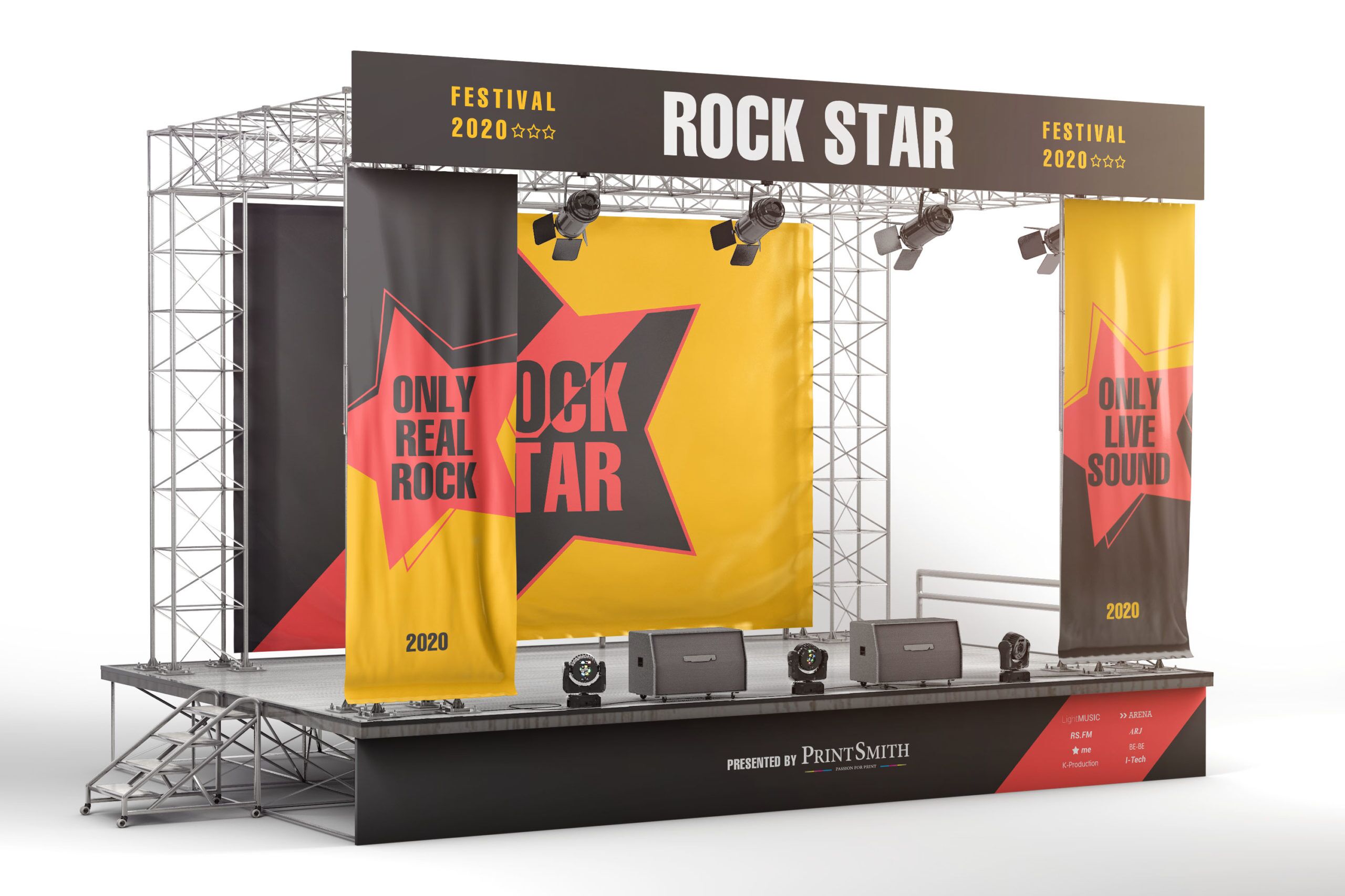 CLICK HERE TO VIEW Stunning Stage Banners in a Large Variety of Shapes and Sizes - from The Print Smith
