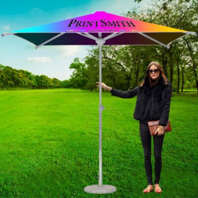 Branded Parasol Umbrella - Print Smith - Online Large Format Printing - Signage - Banners and Flags